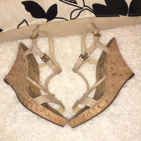 Michael Kors Cork Look Wedge Sandal - Picture 6 of 6